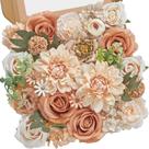 Combinação de flores artificiais Serwalin Nude Silk Boho DIY Stems