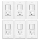 Combinação de interruptor de luz de parede e tomada de decoração BESTTEN