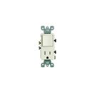 Combinação de interruptor e tomada Leviton R66-T5625-0TS Light Ammond Combinação de interruptor e tomada Leviton R66-T5625-0TS Light Ammond