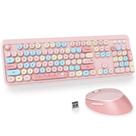 Combinação de teclado e mouse GTSP Typewriter Pink Wireless