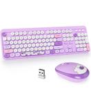 Combinação de teclado e mouse GTSP Typewriter Purple Wireless