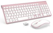 Combinação de teclado e mouse JOYACCESS Ergonomic Wireless Rosa