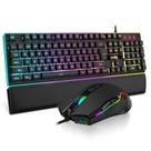 Combinação de teclado e mouse para jogos RedThunder K10 RGB retroiluminado Combinação de teclado e mouse para jogos RedThunder K10 RGB retroiluminado