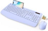 Combinação de teclado e mouse SABLUTE Wireless Ergonomic Purple