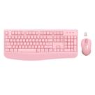 Combinação de teclado e mouse sem fio EDJO Full-Size Pink