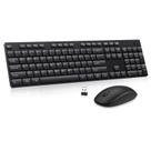 Combinação de teclado e mouse sem fio EDJO Silent Full Size USB