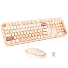 Combinação de teclado e mouse sem fio MOFII Pale Coffee Color