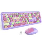 Combinação de teclado e mouse sem fio MOFII Purple Colorful