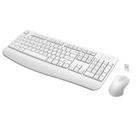 Combinação de teclado e mouse sem fio QUASIO Full-Size White