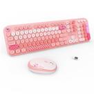 Combinação de teclado e mouse sem fio TT-FOPETT cor rosa Combinação de teclado e mouse sem fio TT-FOPETT cor rosa