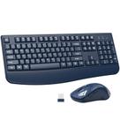 Combinação de teclado e mouse sem fio ULSOU Ful-Size Blue