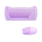 Combinação de teclado e mouse TzBbl Cute Cat 2.4G USB Wireless Combinação de teclado e mouse TzBbl Cute Cat 2.4G USB Wireless