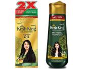 Combinação de xampu e óleo KESH KING Ayurvedic Hair Growth 300ml/340ml Combinação de xampu e óleo KESH KING Ayurvedic Hair Growth 300ml/340ml