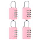 Combination Lock DELSWIN Small Sakura Pink, pacote com 4 Combination Lock DELSWIN Small Sakura Pink, pacote com 4