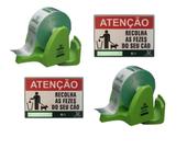 Combo 02 Suporte Parede Verde 02 Bobinas 02 Placas