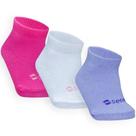 Combo 03 Pares de Meia Colors Para Bebê: Branca, Lilás e Pink 06 a 12 meses
