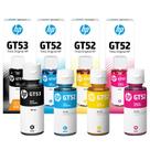 Combo 04 Refil de Tinta GT53 / GT52 Ciano, Magenta, Amarelo Preto para Deskjet GT 5800 Series