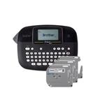 Combo 1 Rotulador Eletrônico Preto Ptm95bk + 3 Fitas M231