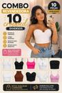 Combo 10 cropped feminino variado