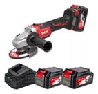 COMBO 2 2 Esmerilhadeira Profissional Potente 4 1/2 Com 2 Baterias 20v