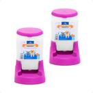 Combo 2 Bebedouro Prático Alvorada 3 Litros - Rosa