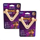 Combo 2 Brinquedo Osso Bamboo Brinca Dent One Sabor Bacon - V - Pequeno