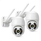 Combo 2 Câmeras A8 A Prova Dágua Full Hd Com Infravermelho Zoom Optico 4x Aplicativo Icsee Top