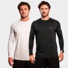Combo 2 Camisas Raglan Manga Longa TR4 Proteção Uv Respirável Academia Dia a Dia