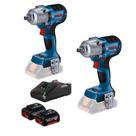 Combo 2 chave impacto gds 18v-450 + kit bateria e carregador