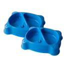 Combo 2 Comedouro Duplo Garrafa Adulto 1200mL Mypetone - Azul