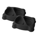 Combo 2 Comedouro Duplo Garrafa Adulto 1200mL Mypetone - Preto
