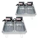 Combo 2 Fritadeira Elétrica 10 Litros Óleo 2 Cubas 220v