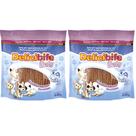 Combo 2 Pacotes Bifinho Ossinho Flexível Petisco para Cachorros filhotes Delicibife Baby com Leite 650g