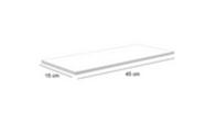 Combo 2 Prateleiras Mdf 18mm Kit Organizador De Parede Suporte Cantoneira 45x15 Branco Combo 2 Prateleiras Mdf 18mm Kit Organizador De Parede Suporte Cantoneira 45x15 Branco