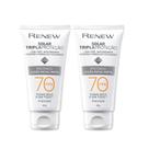 Combo 2 Protetor Solar Renew Fps 70 Avon Rosto Facial Bloqueador Sol uso diário