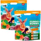 Combo 2 Ração Funny Bunny Delícias da Horta Coelhos, Hamster e Roedores - 1,8 Kg