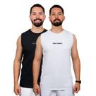 Combo 2 Regata Camiseta Cavada Masculina Camisa Canelada Academia Treino Tecido Com Elastano Fresco Sol Combo 2 Regata Camiseta Cavada Masculina Camisa Canelada Academia Treino Tecido Com Elastano Fresco Sol