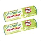 Combo 2 Saco De Lixo Pia e Banheiro com Aroma Citronela 30un - 30L