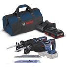 Combo 2 Serras Sabre com Bolsa + Bateria e Carregador Bosch