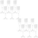Combo 2 Taça Acrilico C/6 150ml Festa Ano Novo Réveillon Natal