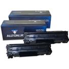 Combo 2 Toners 285A Preto Laserjet Compativel CE285AB P1102, P1102w, P1102w, M1212nf, M1132 CX 2 UN ALLTONER