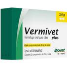 Combo 2 unidades Vermivet Plus 2,0 g 30 kg - 2 comprimidos