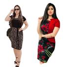 Combo 2 Vestidos Feminino Evangélico Qualidade Tecido Grosso Manga Curta Combo 2 Vestidos Feminino Evangélico Qualidade Tecido Grosso Manga Curta