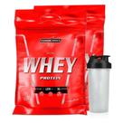 Combo 2x Nutri Whey Isolado Concentrado baunilha 900g Coqueteleira Integralmedica