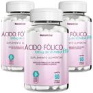 Combo 3 Ácido Fólico Vitamina B9 Gestante 180 Cápsulas Natunéctar