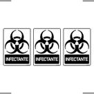 Combo 3 Adesivos De Sinalização Lixo Infectante 15x20 Ekomunike - S-244 F9e
