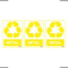 Combo 3 Adesivos De Sinalização Lixo Metal 15x20 Ekomunike - S-240 F9e