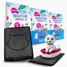 Combo 3 Areia Bionature Sensitive Fina Azul - 2Kg + Coletor de areia