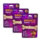 Combo 3 Brinquedo Osso Bamboo Brinca Dent One Sabor Bacon - I - Pequeno
