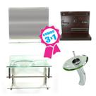 Combo 3 em 1 - Gabinete 70cm Turquia + Torneira Ibiza + Kit Banheiro Jerusalém